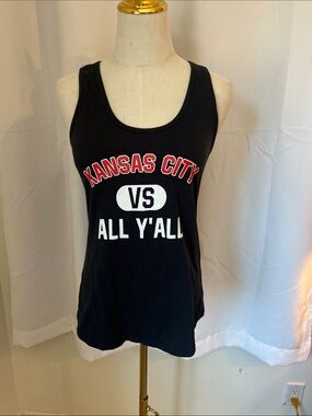 Kansas City Chiefs VS All Y'all Black Graphic Tank Top